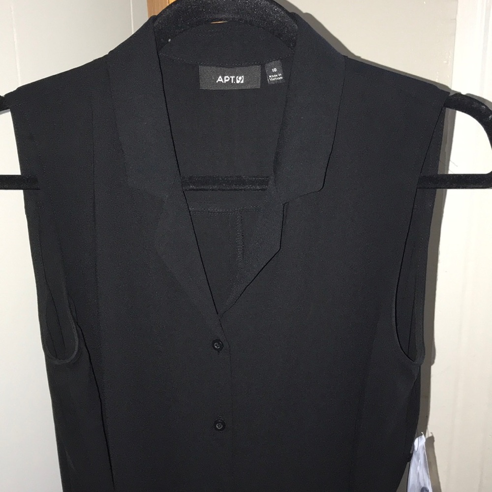 Black button down collard dress